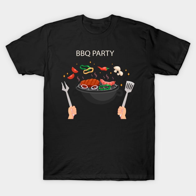 BBQ T-Shirt by Mako Design 